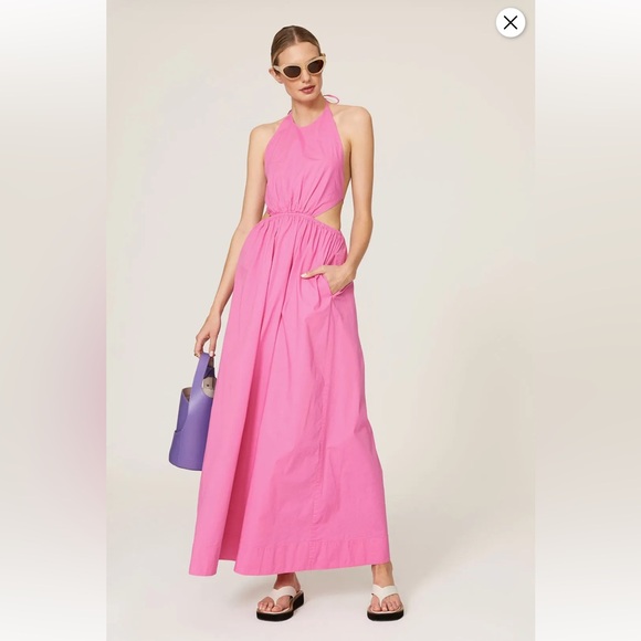 STAUD Dresses & Skirts - STAUD Apfel Maxi Elastic Waist Dress Size Large